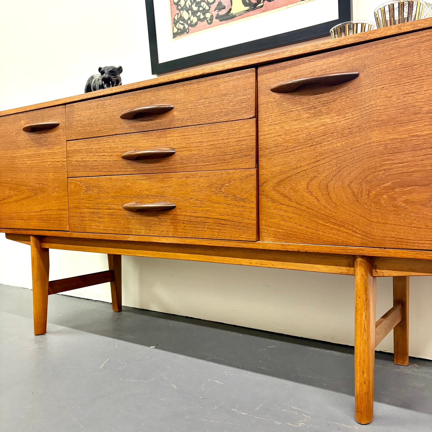 Mid Century Teak Credenza by Avalon