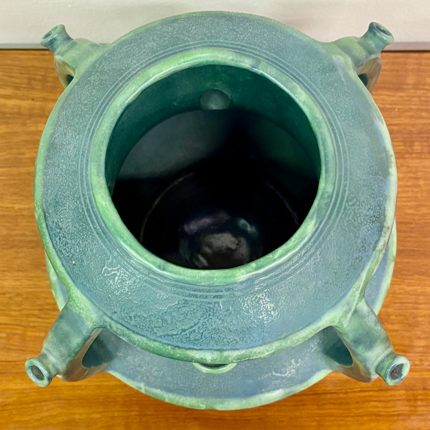 Rare Ceramic Green Tulip Vase by Paul Dachsel “ Amphora” - Austria