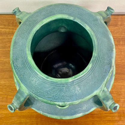Rare Ceramic Green Tulip Vase by Paul Dachsel “ Amphora” - Austria