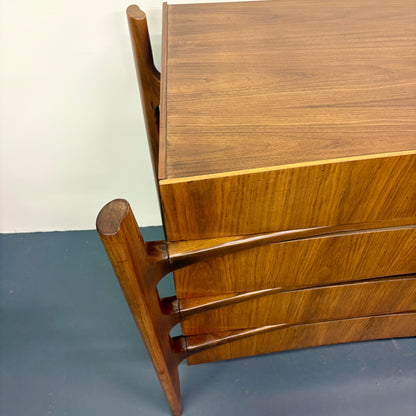 Rare Mid Century Exoskeleton Eight Drawer Dresser by William Hinn