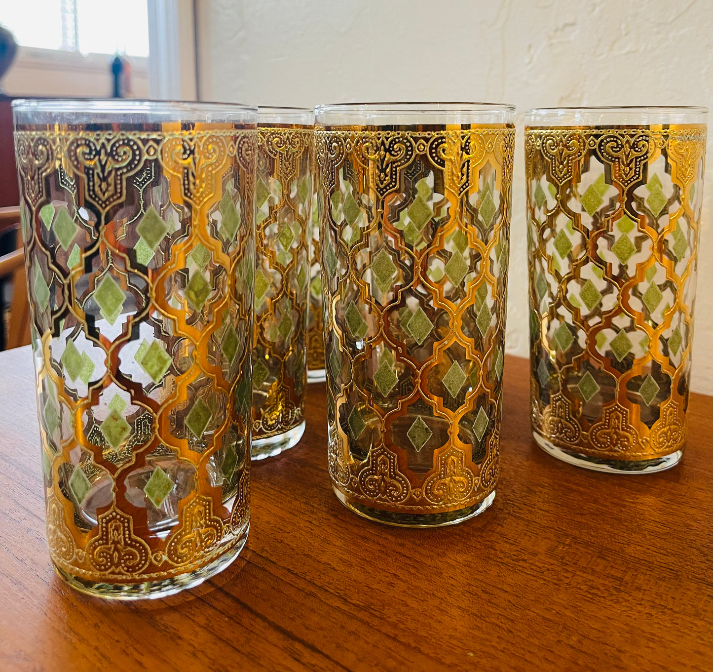 VINTAGE CULVER ‘VALENCIA’ HIGHBALL GLASSES