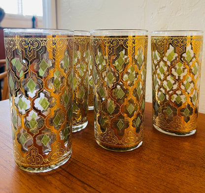 VINTAGE CULVER ‘VALENCIA’ HIGHBALL GLASSES