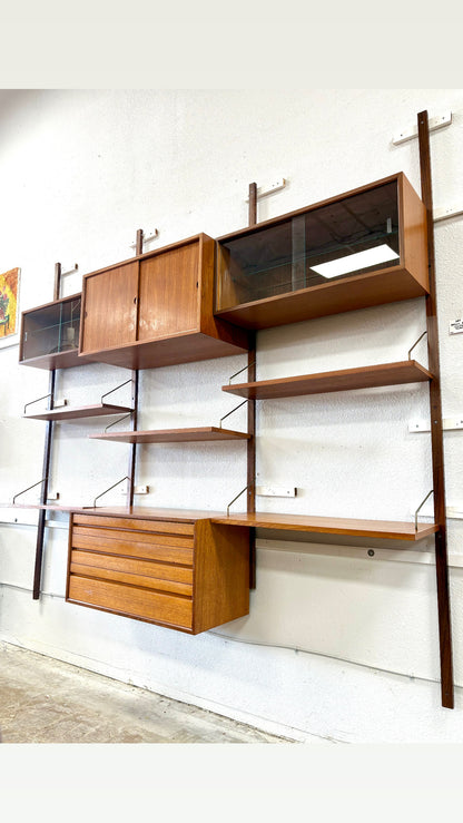 Mid Century 3 Bay Wall Unit by Cado for Royal Systems