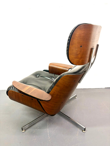Rare Mid Century Eames Style Recliner by Plycraft - American