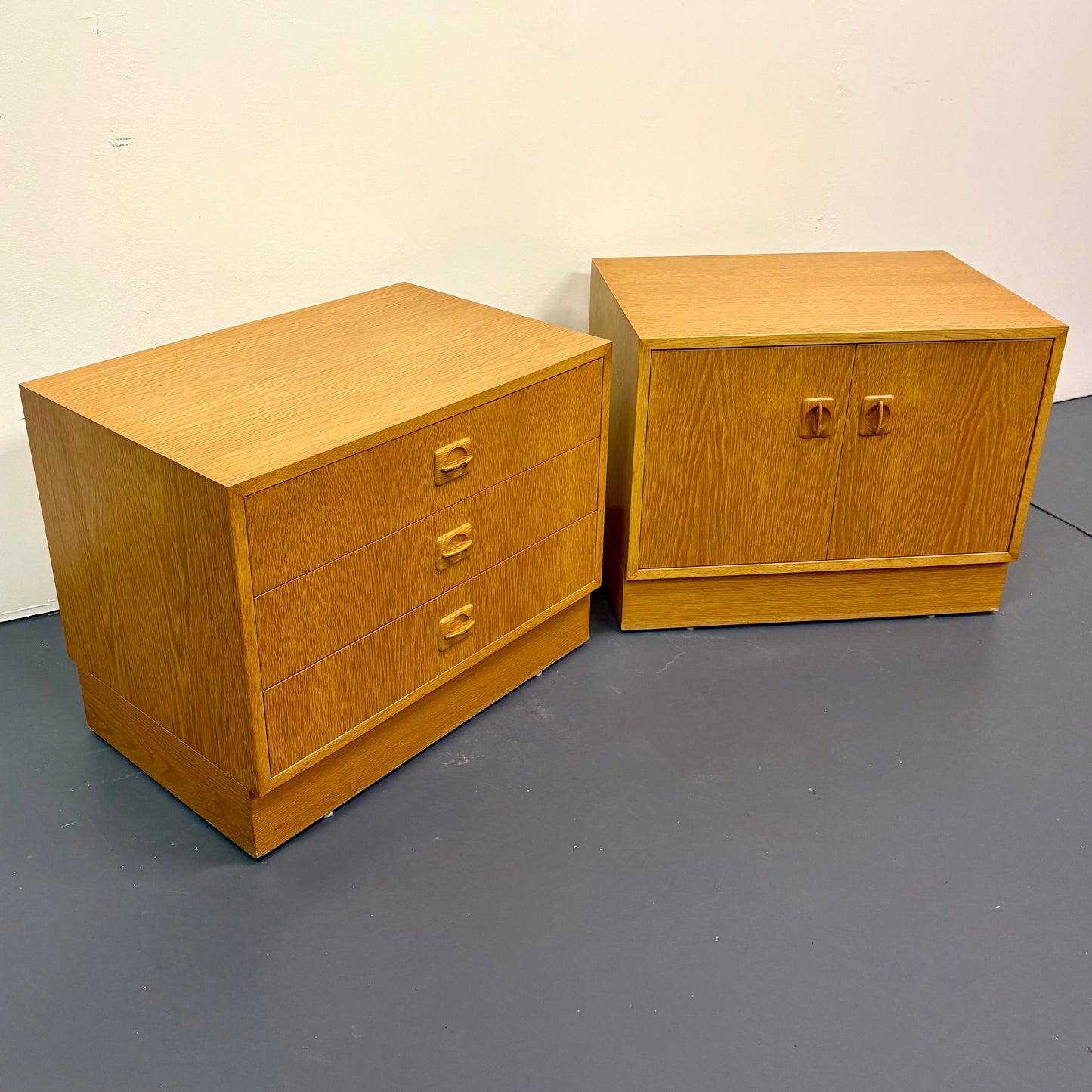 Mid Century Oak Nightstands