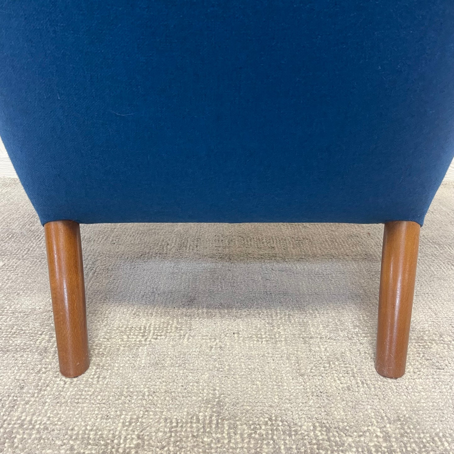 MID CENTURY MODERN PAPA BEAR CHAIR AND OTTOMAN BY HANS J. WEGNER