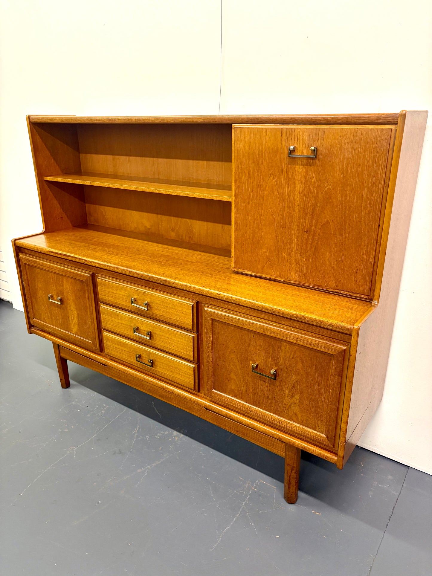 Mid Century Teak Cocktail Bar Imported From England