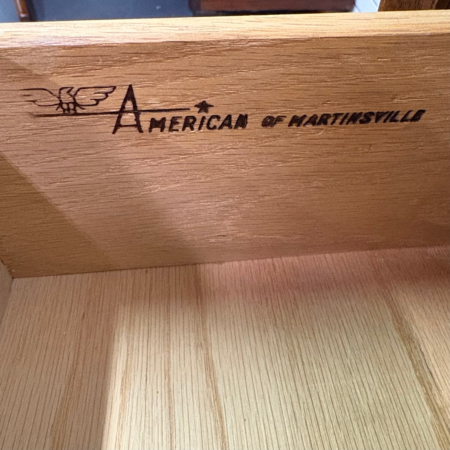 Mid Century Walnut 9 Drawer Dresser by American of Martinsville
