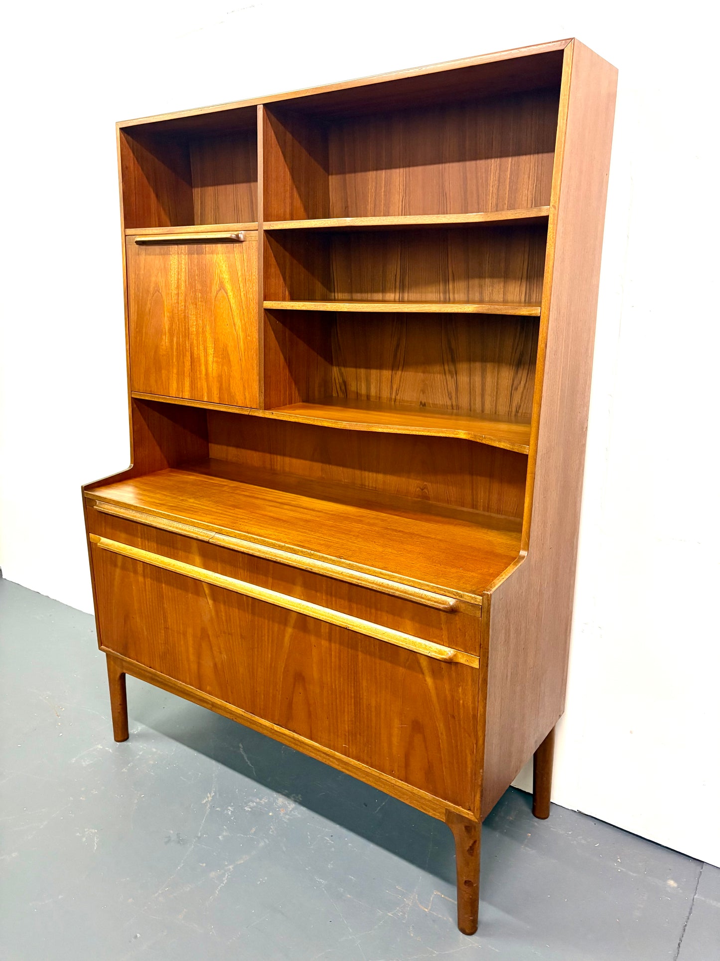 Mid Century Teak Cocktail Bar/Bookcase By McIntosh - Scotland