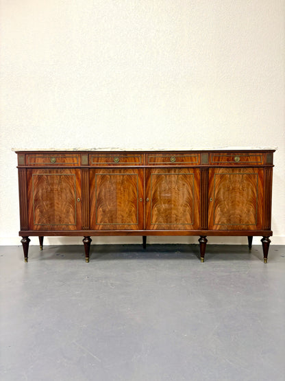 Antique Louis XVI Style Marble Top Sideboard - France