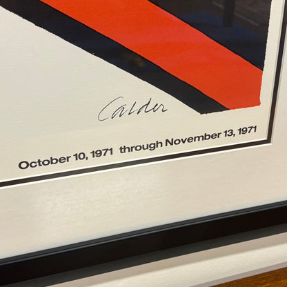 Mid Century Framed Art/Gallery Poster by Alexander Calder Titled “La Grenouille et la Science”