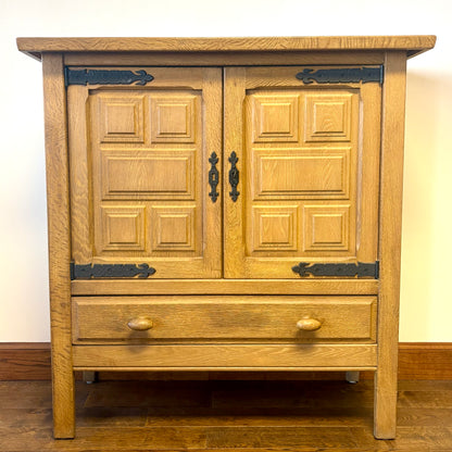 MID CENTURY OAK CABINET BY HENNING KJAERNUFF, DENMARK