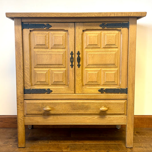 MID CENTURY OAK CABINET BY HENNING KJAERNUFF, DENMARK