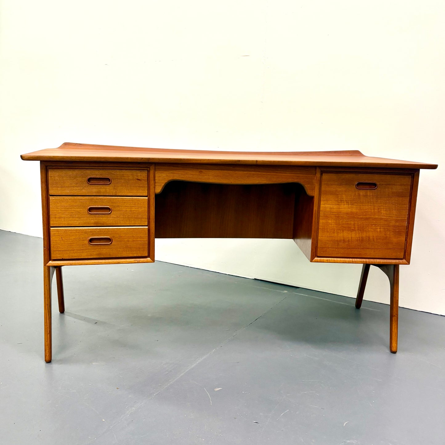 Rare Mid Century Danish Modern Teak Desk by Svend & Madsen