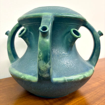 Rare Ceramic Green Tulip Vase by Paul Dachsel “ Amphora” - Austria