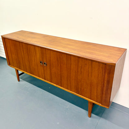 Rare Mid Century Teak Tambour Door Credenza/Sideboard by Harry Ostergaard