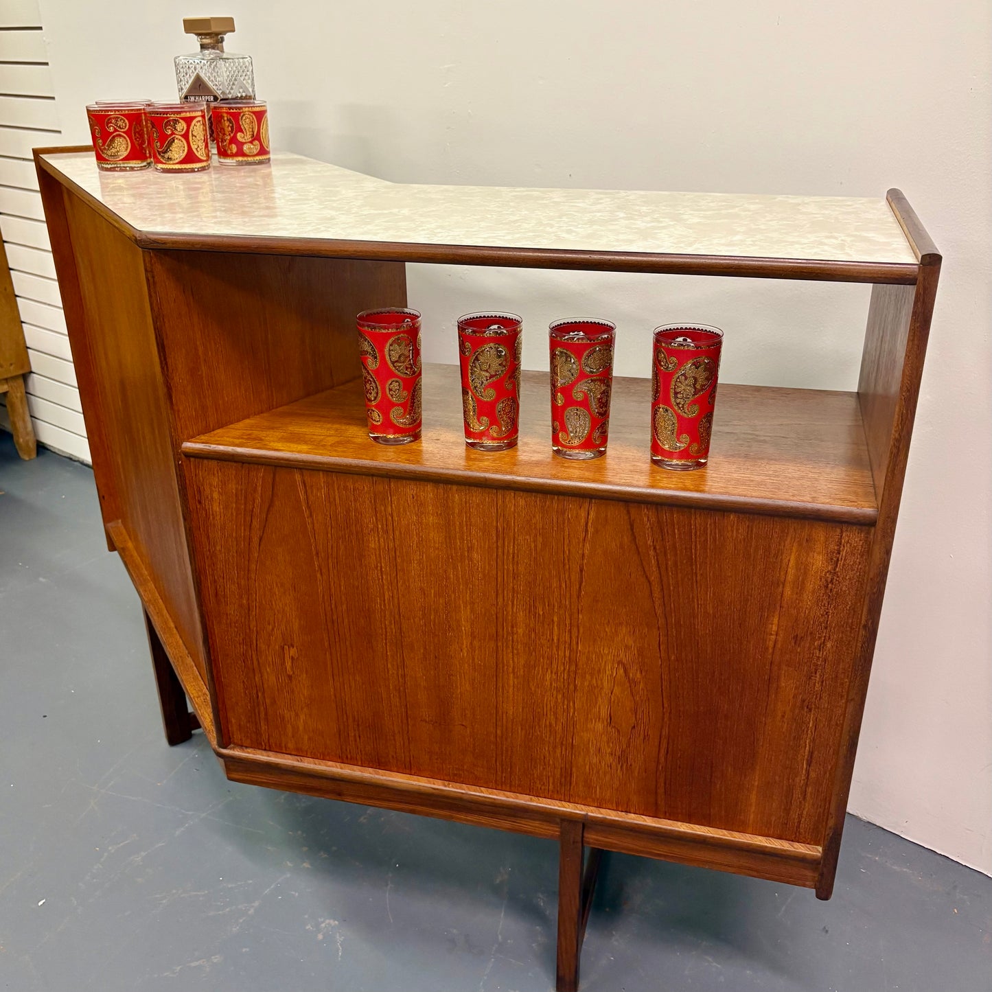 Mid Century Teak Dry Bar By Turnidge Of England