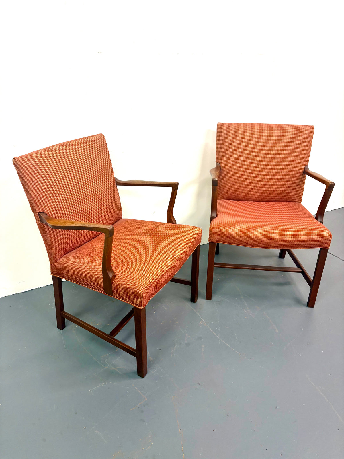 Mid Century Pair Of Armchairs Attributed to Hans Wegner - Denmark