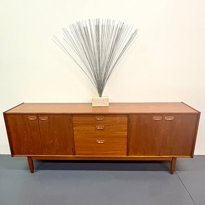 Rare Long Mid Century Teak Credenza/Sideboard By Nils Jonsson For Troeds