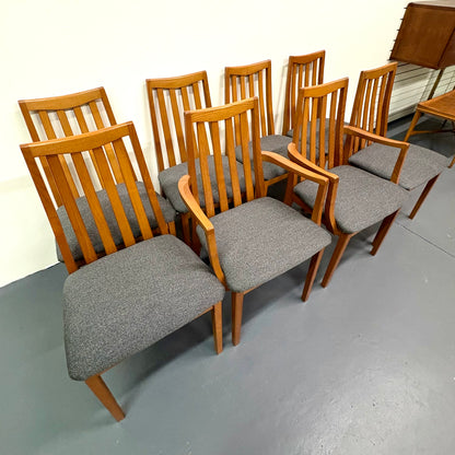 Mid Century Teak Set Of Eight Dining Chairs by G Plan - England