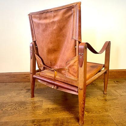 VINTAGE KAARE KLINT SAFARI CHAIR, DENMARK 1930s