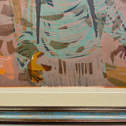 Mid Century Lithograph by Layman Jones Titled “Product of Labor” Signed & Dated 1958