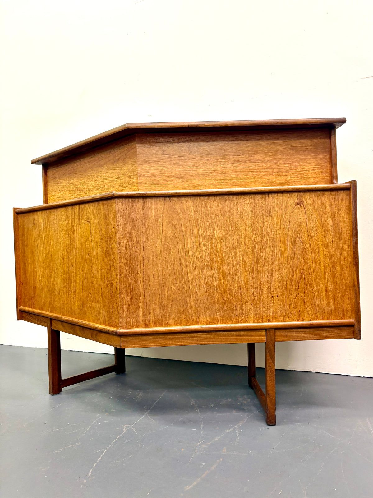 Mid Century Teak Cocktail Bar by Turnidge of England
