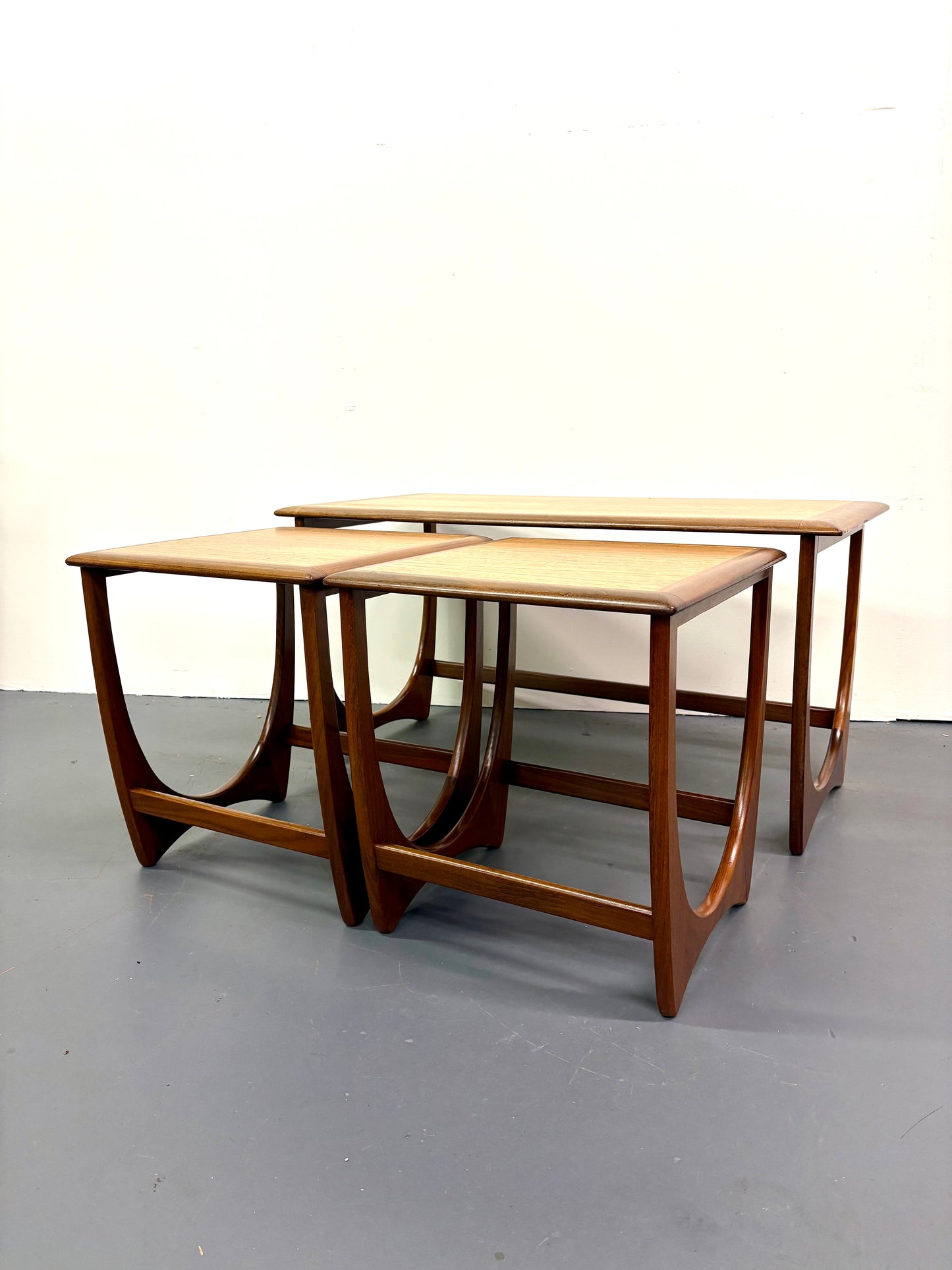 Mid Century Teak Three Table Nesting Set - England