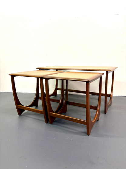 Mid Century Teak Three Table Nesting Set - England