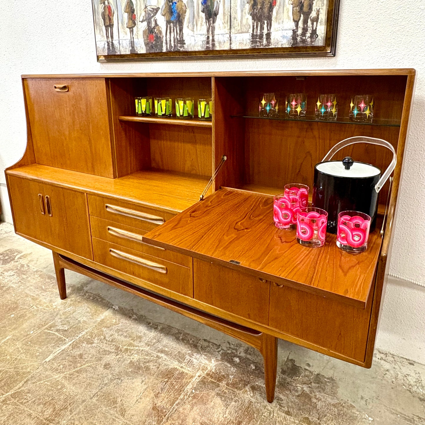 Mid Century Teak Cocktail/Dry Bar By G Plan