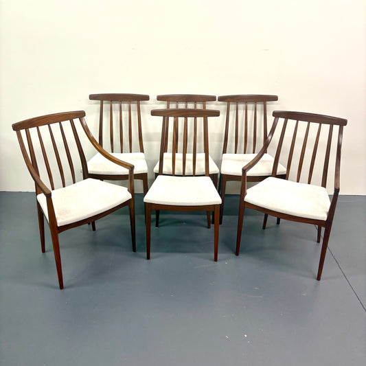 Mid Century Set Of Six Dining Chairs by McIntosh - Scotland 1960s