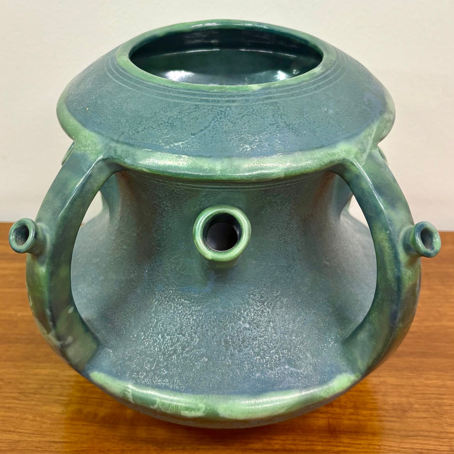 Rare Ceramic Green Tulip Vase by Paul Dachsel “ Amphora” - Austria