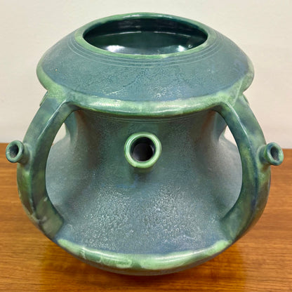 Rare Ceramic Green Tulip Vase by Paul Dachsel “ Amphora” - Austria
