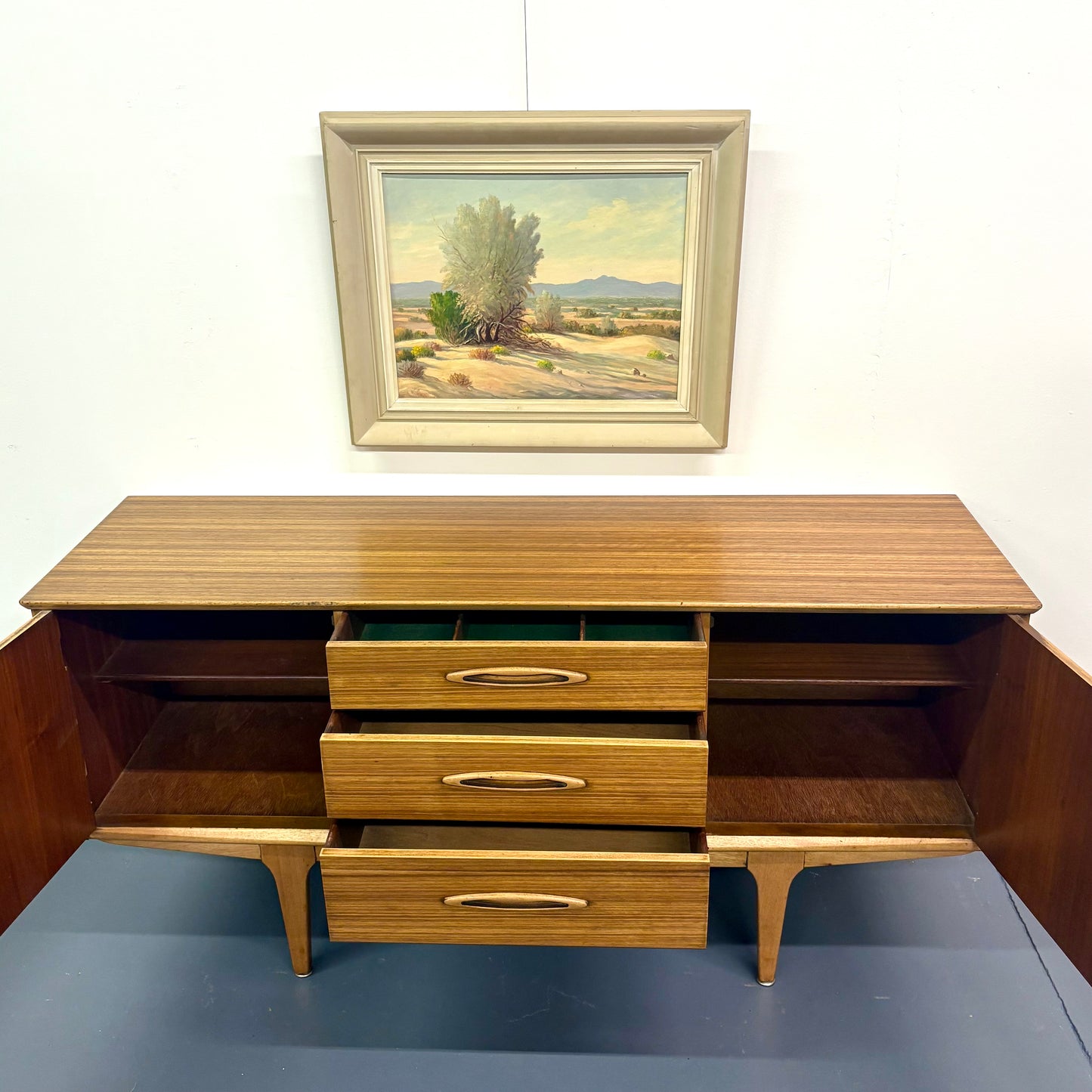Mid-Size Mid Century Teak Credenza/Sideboard by Jentique Of England