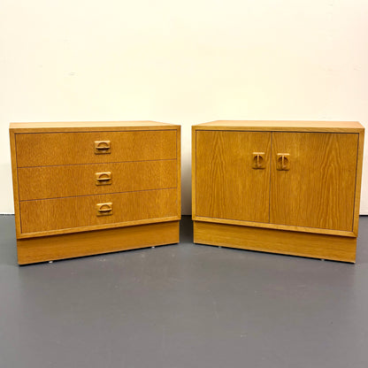 Mid Century Oak Nightstands