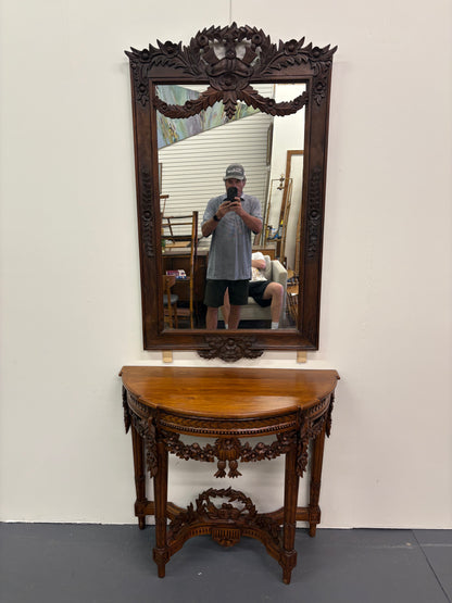 Antique French Louis XVI Style Carved Mirror