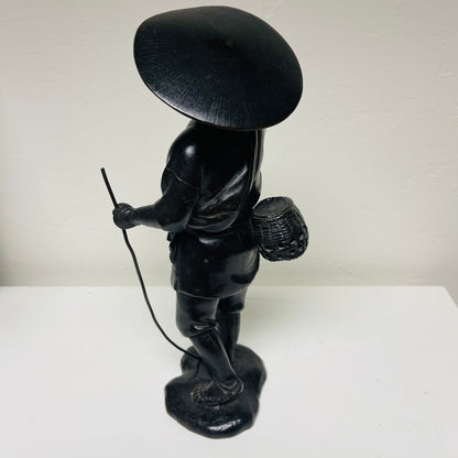 ANTIQUE JAPANESE BRONZE CRICKET CATCHER