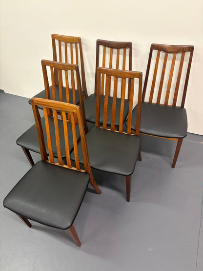 MID CENTURY DINING CHAIRS BY G PLAN - SET OF 6