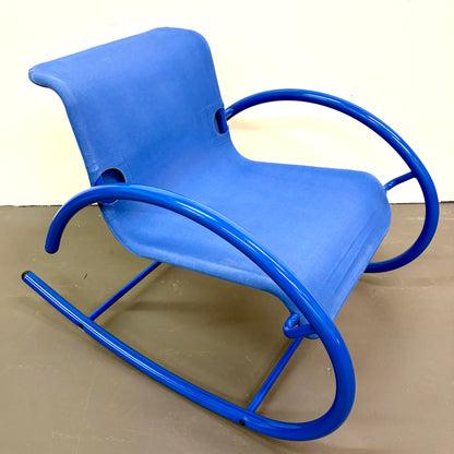 Mid Century Modern Memphis Style Rocking Chair by Amisco - French Canadian