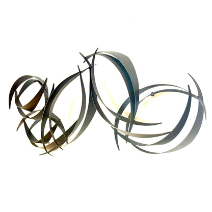 Mid Century Metal Art Wall Sculpture by Curtis Jere - 1977