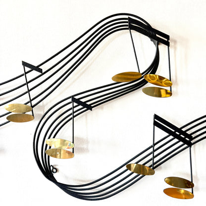 Mid Century Metal Art Sculpture by Curtis Jere Titled “Rhapsody” Signed & Dated