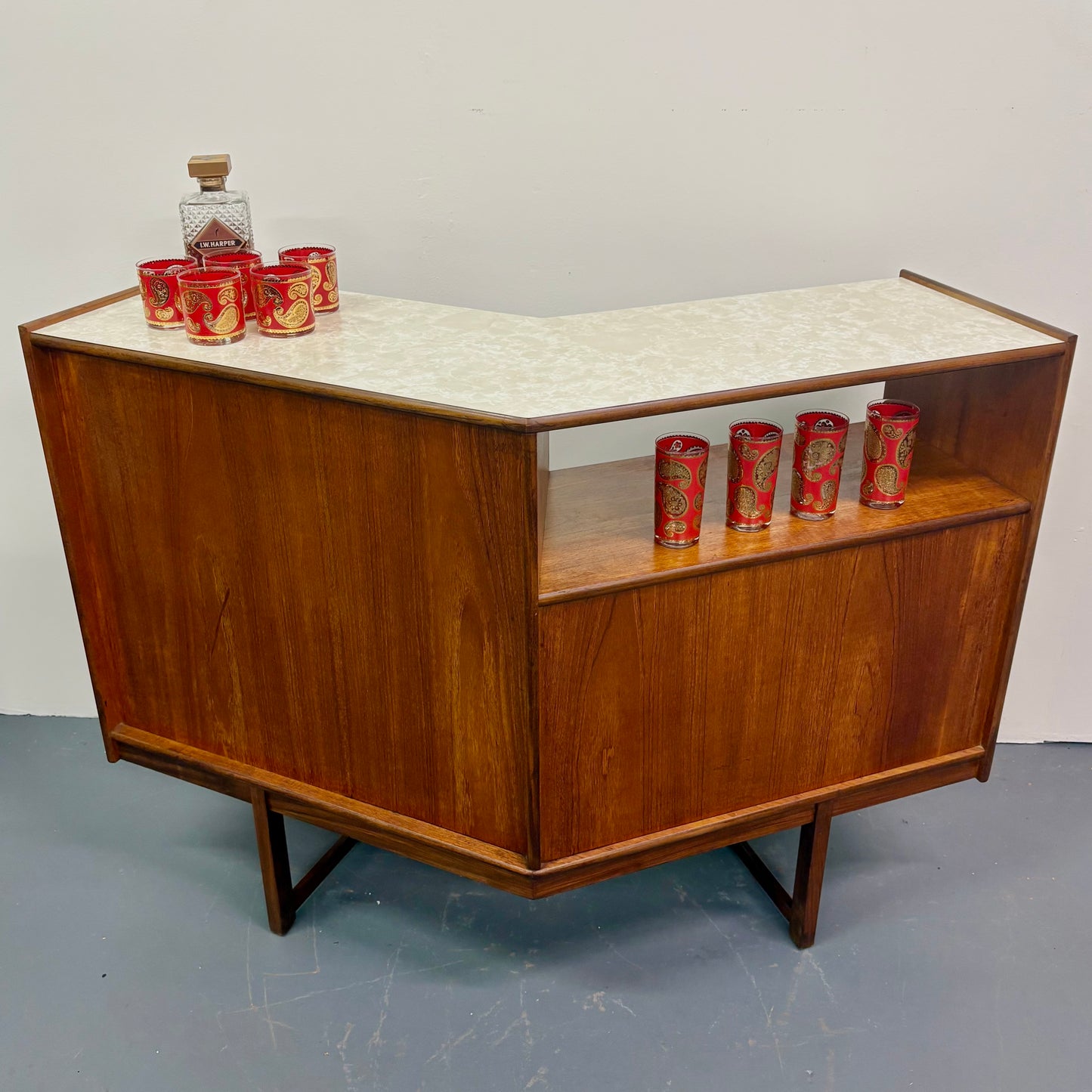 Mid Century Teak Dry Bar By Turnidge Of England