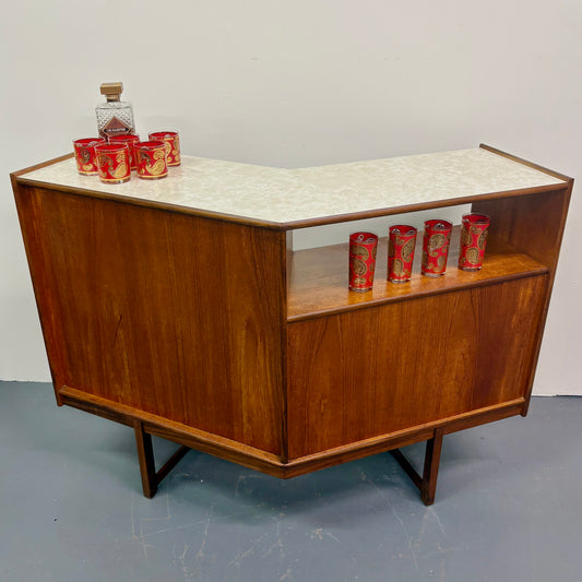Mid Century Teak Dry Bar By Turnidge Of England