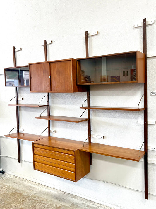 Mid Century 3 Bay Wall Unit by Cado for Royal Systems