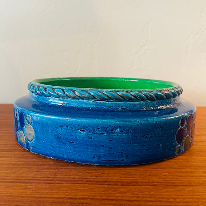 LARGE VINTAGE ALDO LONDI FOR ROSENTHAL NETTER CERAMIC BOWL, ITALY