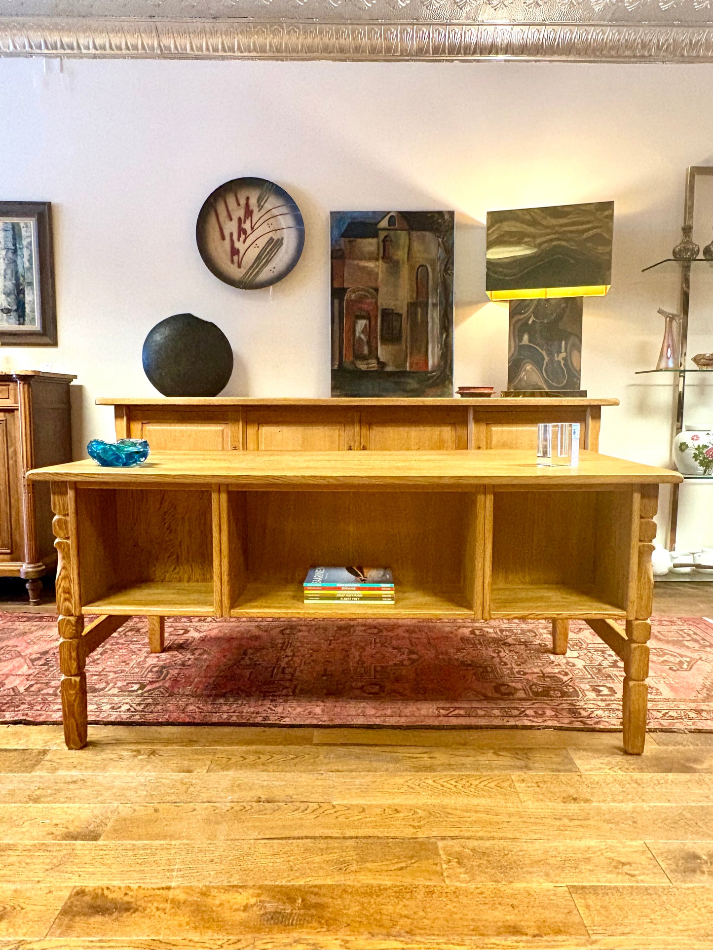 Mid Century Danish Oak Bookshelf Desk - Denmark