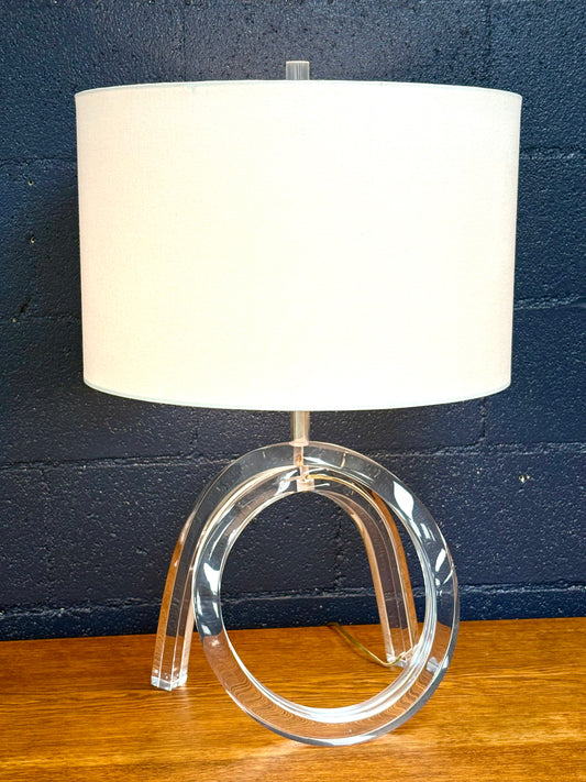 Mid Century “Pretzel” Lucite Lamp Designed By Dorothy Thorpe - American