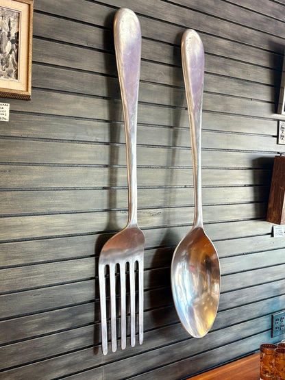 Mid Century Big Fork & Spoon by Curtis Jere - Pop Art