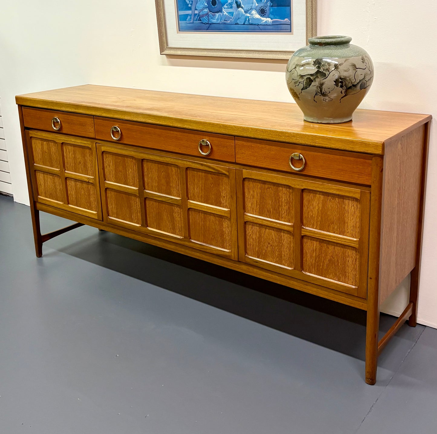 MID CENTURY ENGLISH CREDENZA BY NATHAN