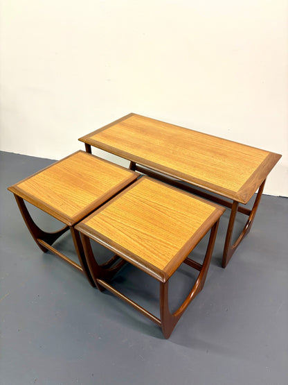 Mid Century Teak Three Table Nesting Set - England